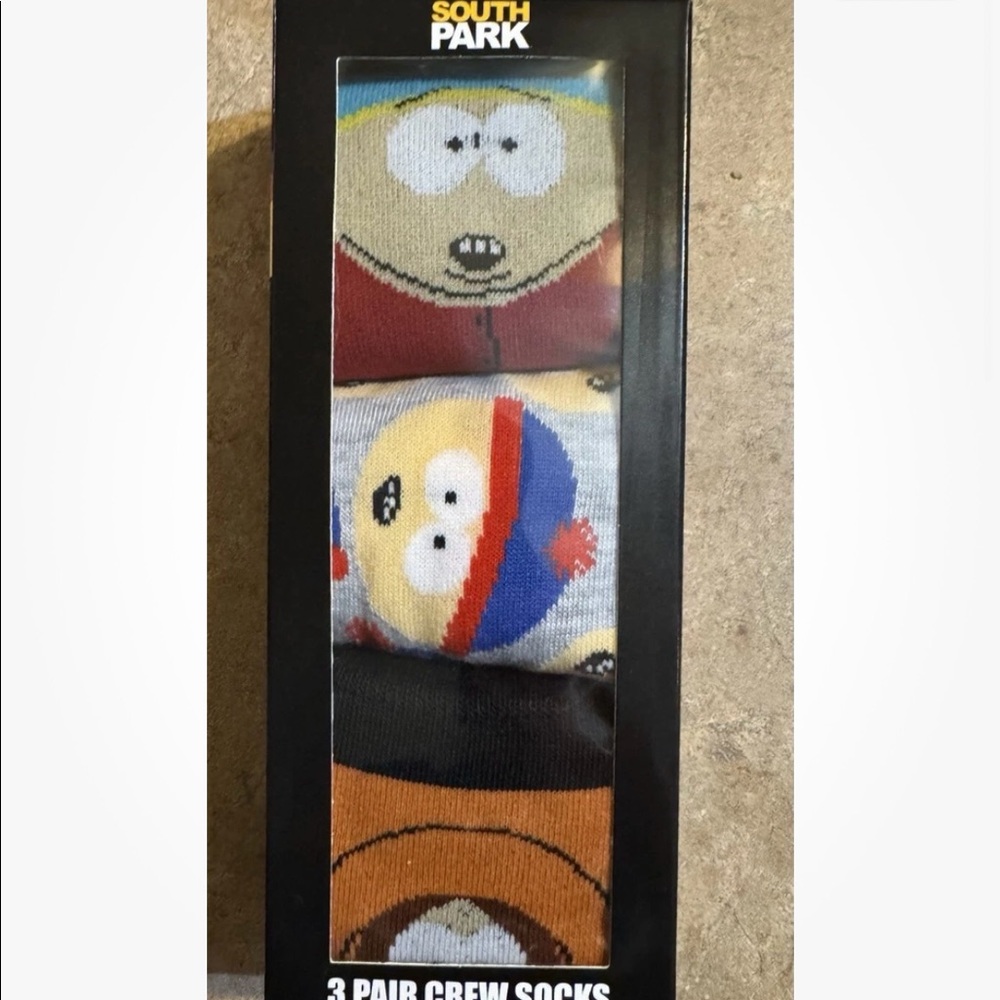 South Park Men’s 3 Pair Crew Socks